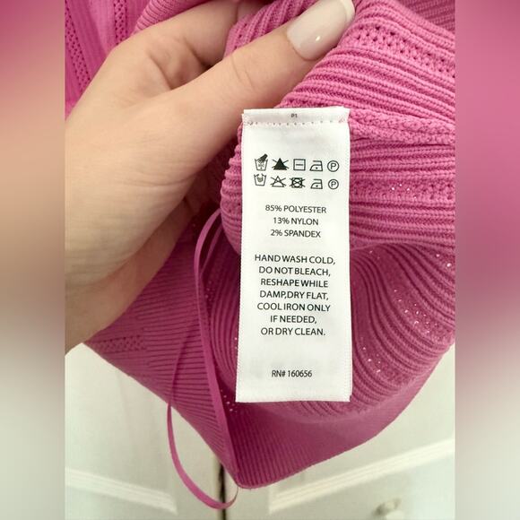 Happily Grey Women's High Neck Sleeveless Nautical Knit Sweater Tank Size Medium - Picture 4 of 6